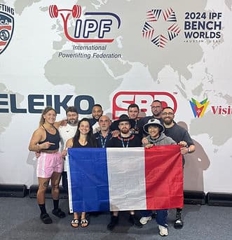 Équipe de France aux IPF Bench Worlds 2024 à Austin